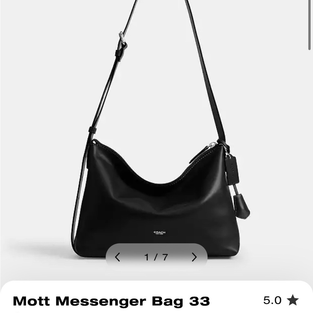 Coach Black Mott Messenger Bag